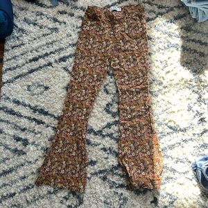 hollister flared floral pants